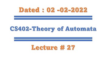 Cs402 short lecture 28 (Myhill Nerode theorem, Quotient of language, Pseudo theorem, prefixes )