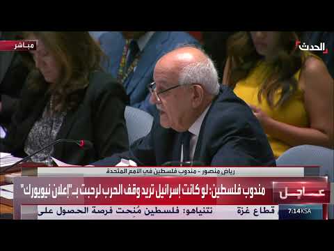 مندوب فلسطين في مجلس الأمن يدين استمرار القتل في غزة