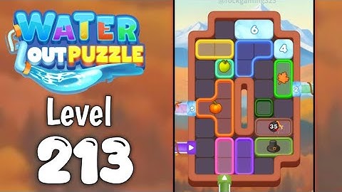 Water Out Puzzle Level 213 Walkthrough