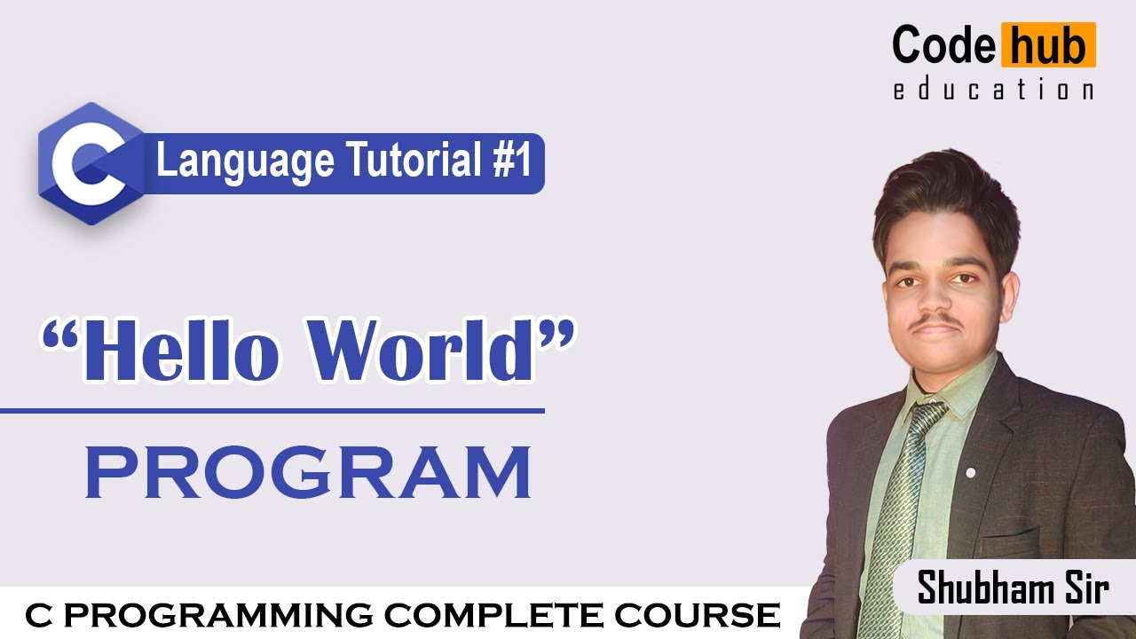 Hello World Program in C in VS Code | C Language Tutorial For Beginners ...