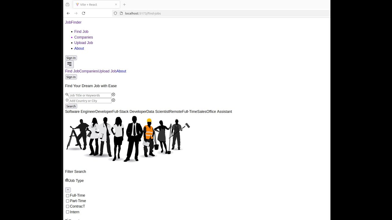 Node js , MonoDB and ReactJS Job Search - YouTube