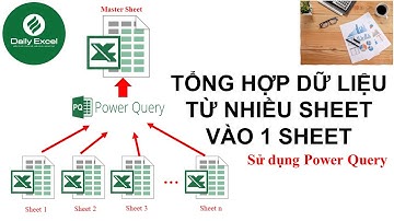 Tổng hợp dữ liệu từ nhiều Sheet vào 1 Sheet| Sử dụng Power Query| Daily Excel