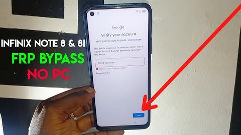 Infinix Note 8 (x692) Frp Bypass | INFINIX 8i (X683) Google Account Remove || Without Pc