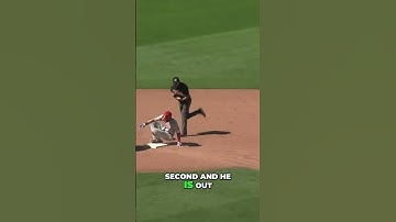 Fernando Tatis Jr with a crazy throw to second! 😱 Throws out Trea Turner! #shorts #mlb #mlbb