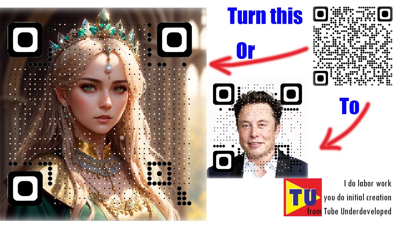 Merge photo into QR code: You just need to dig deep, goto next level incredible