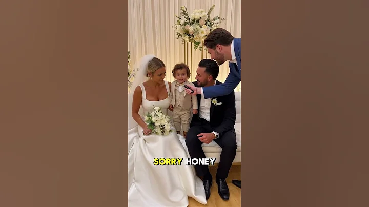 Bride can't stop laughing at what the kid told him #funny #wedding #shorts