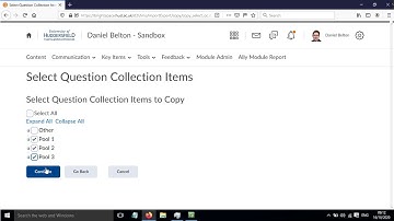 Importing content from one module to another in Brightspace