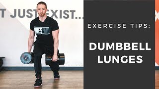 Exercise Tip- Heavy DB Lunges