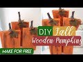 DIY FREE Fall Decor | DIY Wooden Pumpkins | Rustic Fall Decor | Fall Decor Dollar Tree Ideas 2018 DIY FREE Fall Decor | DIY Wooden Pumpkins | Rustic Fall Decor | Fall Decor Dollar Tree Ideas 2018