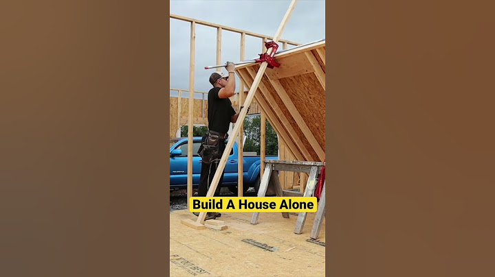 How To Build A House ALONE! #shorts #construction #tools #DIY #motivation