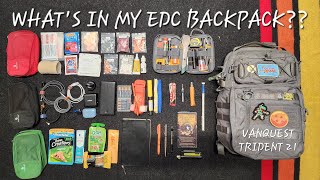 EDC Backpack  What's in my everyday carry backpack? Vanquest Trident 21 Tour