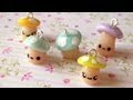 Tutorial: Kawaii Mushrooms polymer clay charms