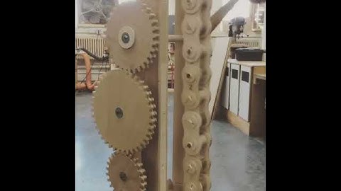 Wooden Roller Chain - Made with BobCAD-CAM  CNC CAD-CAM Software