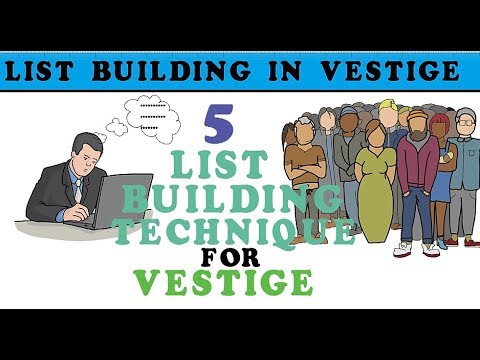 vestige company  list building in 2018, vestige marketing private limited presentation list