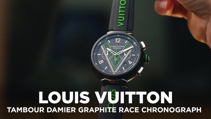 Louis Vuitton Cobalt Tambour Damier Cobalt Chronograph Watch – The Closet