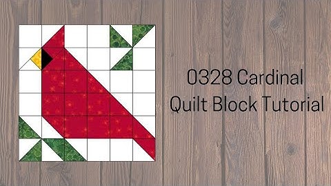 0328 Cardinal Quilt Block Tutorial | Block a Day 2023 | Rotary Cutting | AccuQuilt
