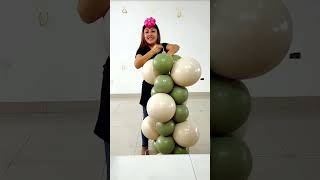 Cómo hacer un arco de globos en pared 🎈