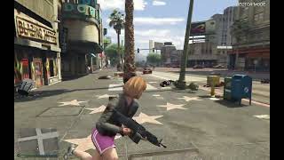 Gta 5 - Pedestrian Riot Survival Part 1