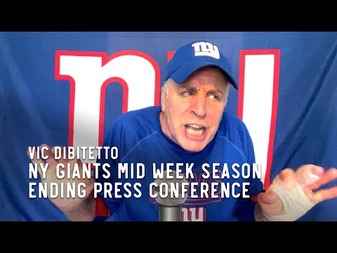 NY Giants Mid Week SEASON ENDING Press Conference