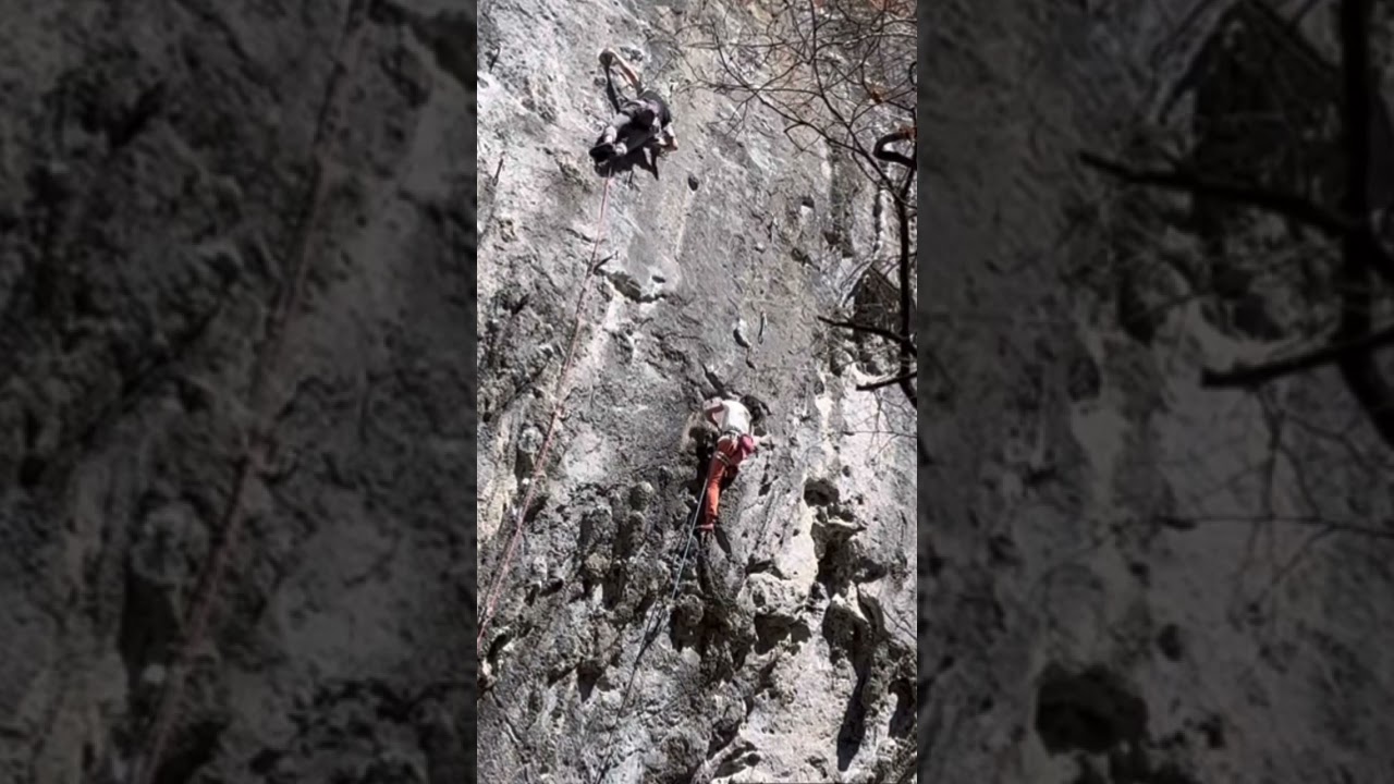 二子山 真珠入り 5.13a 7c+ 女性 クライミング　 Mt.Futago Climbing