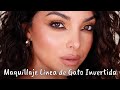 Maquillaje Reversed Cat eyes - Delineado Invertido usando productos Económicos | Kamila Bravo