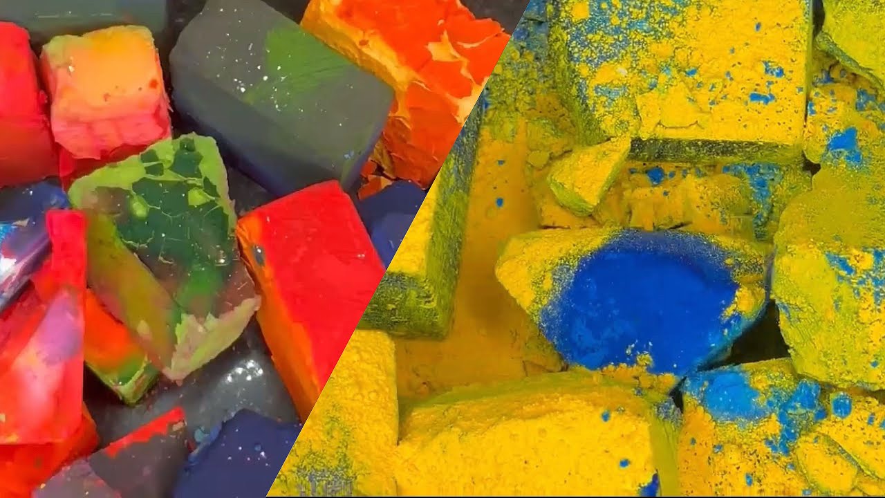 Crunchy Super Vibrant Dyed Chalk|Dyed Gymchalk|Edit @AquariusDustASMR ...