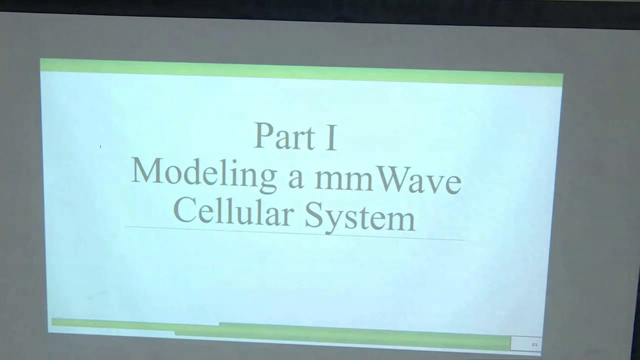 Tutorial 2 Modeling and Analysis of mmWave Networks by Dr Abhishek Kumar  Gupta, IIT Kanpur Part -1