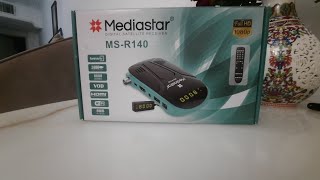 مینی رسیور جدید مدیا استار R140 معرفی و انباکس رسیور ار140 تست تصویر mediastar R140 #ماهواره#reciver