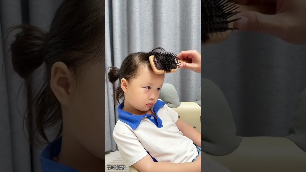 当我想给女儿吹个完美刘海时 #6500万艾莎内裤  #人类幼崽  #露兮粑粑  #小小露兮 #内容启发搜索
