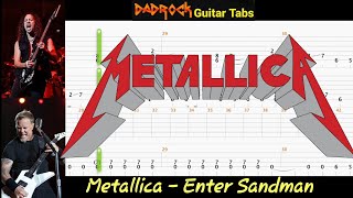 Enter Sandman - Metallica - Guitar + Bass TABS Lesson