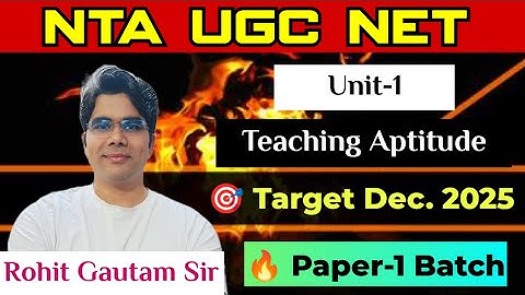 Class-10 II Unit-1 Teaching Aptitude I Gagne and Briggs Classification of Teaching I UGC NET Paper-1