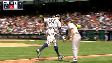 Judge slugs a three-run shot to right-center