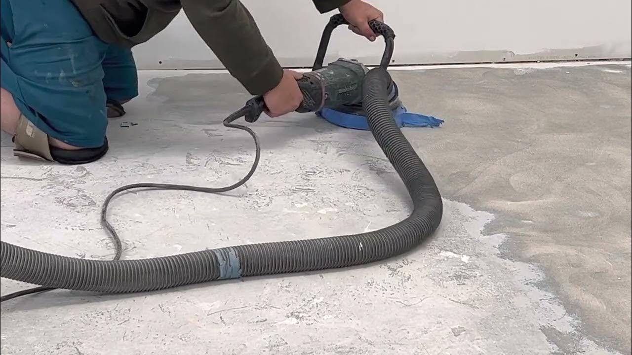 How to grind/remove Epoxy from concrete. Notes in the description