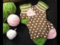Loom Knit Alexis Slipper Sock pattern #002006skj walk-through tutorial