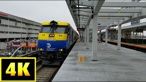 4K/60p: LIRR Two Trains East and West at Hicksville