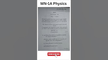 Minor -1A Physics Question Paper Sem-1 (2024-28) #bbmku #minor_physics