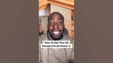 Get A US Passport in 24 Hours 🤯#travel #passport