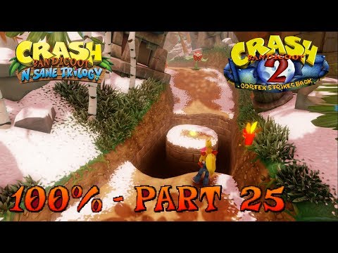 Crash Bandicoot 2 - N. Sane Trilogy - 100% Walkthrough, Part 25: Diggin' It (Both Gems)