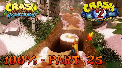 Crash Bandicoot 2 - N. Sane Trilogy - 100% Walkthrough, Part 25: Diggin' It (Both Gems)