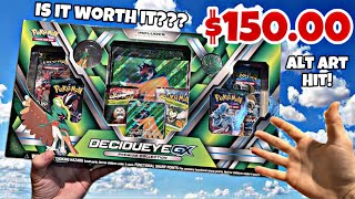 $150 Pokémon Decidueye GX Box OPENING! ALT ART PULLED! #reaction #pokemon #opening #tcg #fyp #cards