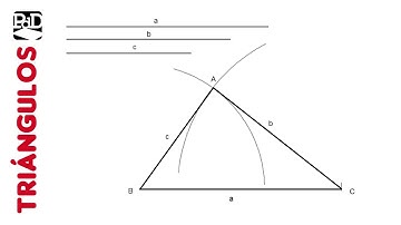Cómo trazar un Triángulo conocidos sus 3 lados (Construcción de Triángulos).