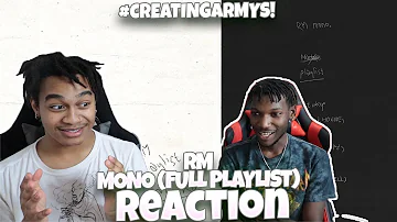 RM (BTS) - mono [FULL PLAYLIST] - REACTION | #CreatingARMYs!