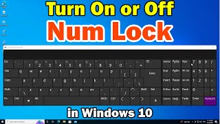How to Turn On or Off Num Lock in Windows 10 PC or Laptop screenshot 3