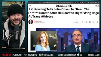 J.K. Rowling & Riley Gaines ROAST John Oliver Over LIES About men in Women's Sports