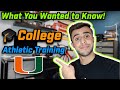 COLLEGE Q&A: ATHLETIC TRAINING + PLANS AFTER COLLEGE + UMIAMI