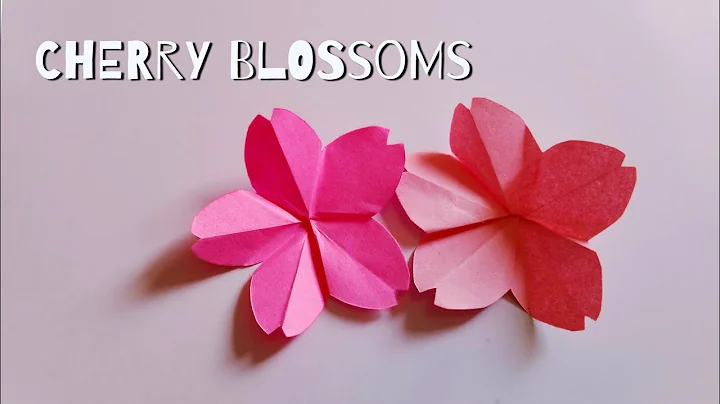 Origami  Cherry Blossom -Origami Easy । How to make a paper Cherry Blossom । Paper flower tutorial