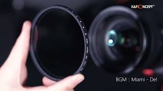 K&amp;F Concept ND2-ND400 Variable ND Filter