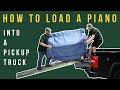 How to load and move a piano into the back of a pickup the eazy way professional piano moving
