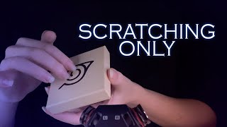 [ASMR] Scratching ONLY (Wood, Glass, Cardboard, Book Cover) | No Talking