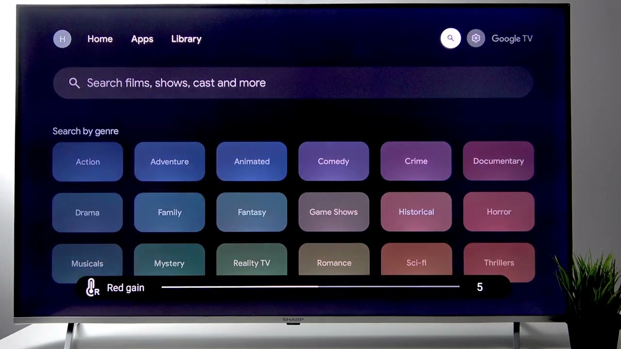 SHARP QLED 2025 – How to Change Color Temperature